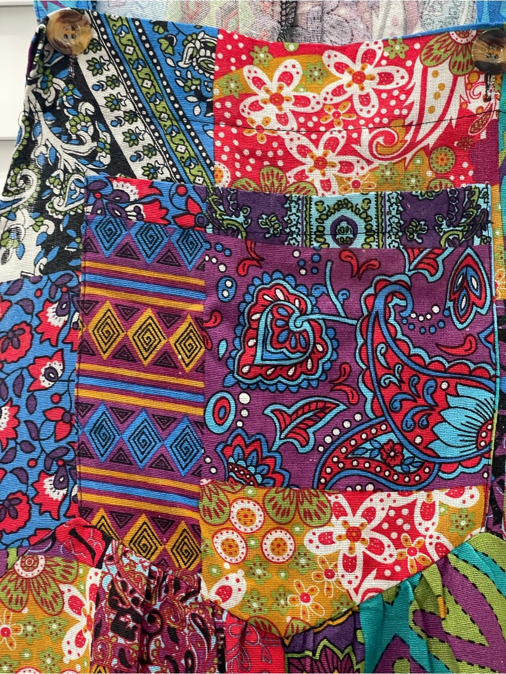 Colorful Patchwork Jumper Size L - Picture 3 of 10